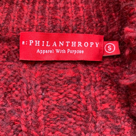 NWOT n:Philanthropy red button down cardigan - Picture 4 of 5